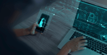 Mobile phone pairing securely to laptop